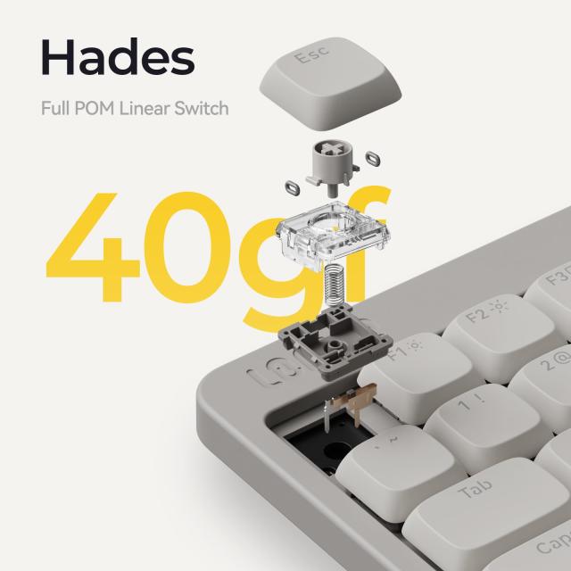 Lofree Hades ロープロファイル POMスイッチ 40g リニアタイプ (Flow