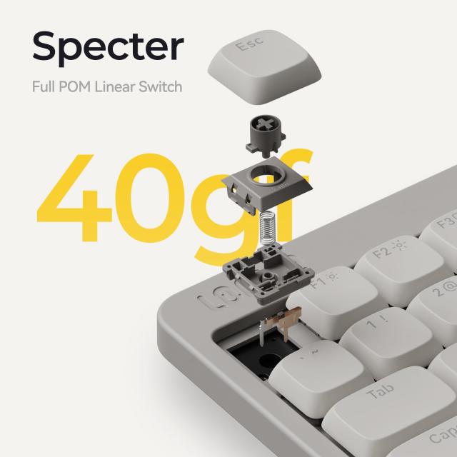 Lofree Hades ロープロファイル POMスイッチ 40g リニアタイプ (Flow