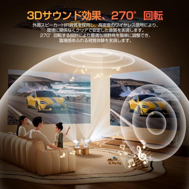 Philoent プロジェクター 家庭用 超小型 【2025アップグレード版