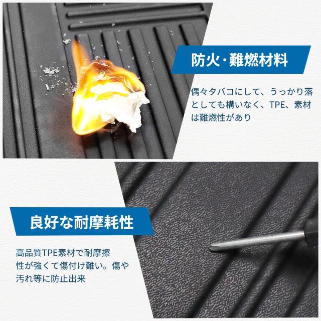 Antsvnn 「1~3列目フロアマット」適合対応Sienta 10系 7人乗り専用 2022年8月~現行 3Dマット トヨタ新型シエンタ mxp系に適用 TPE素材 防_3