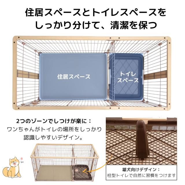 キッチン・食器 ペットケージ ペットサークル 犬ケージ 犬ゲージ 屋根