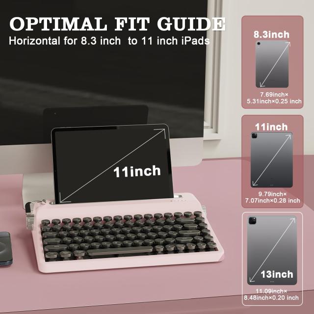 YUNZII QL75 タイプライターキーボード ワイヤレス レトロメカニカル