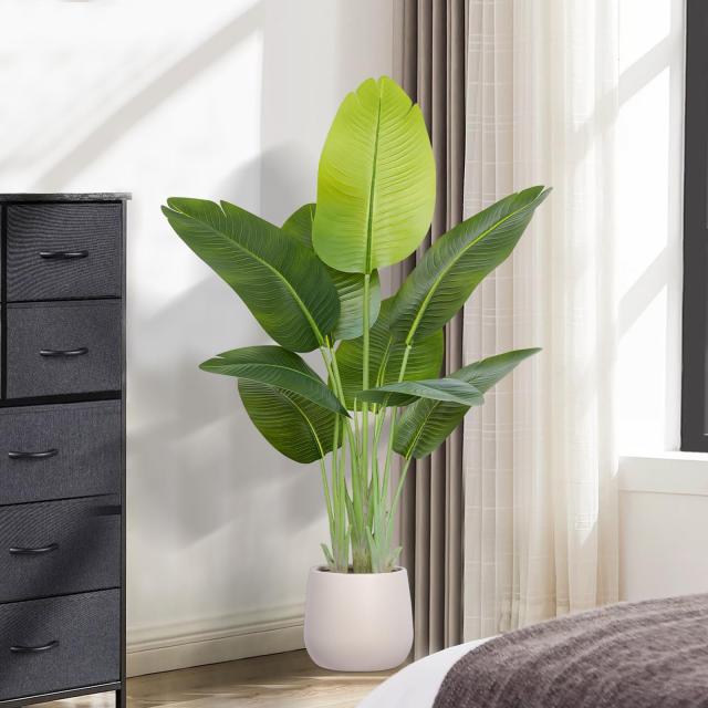 Keeplush フェイクグリーン 120cm グリーン 人工観葉植物_5