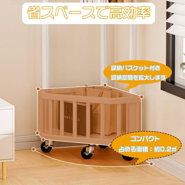 AetherTech コートハンガー ハンガーラック キャスター付き バスケット付き 耐荷重120kg 幅56*奥行き40*高さ161cm 棚付き 組立簡単 スチ_4