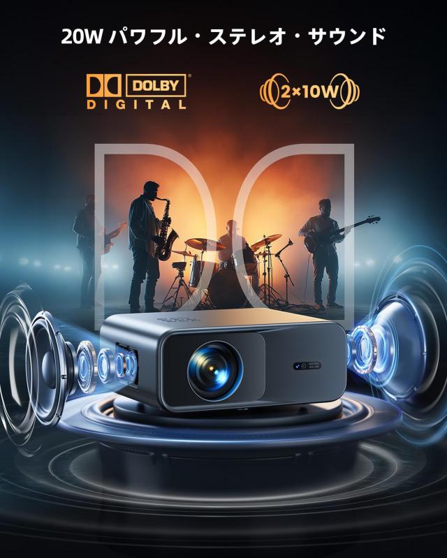 Google TV公式認証/純正アプリ対応】WiMiUS G1 プロジェクター 家庭用