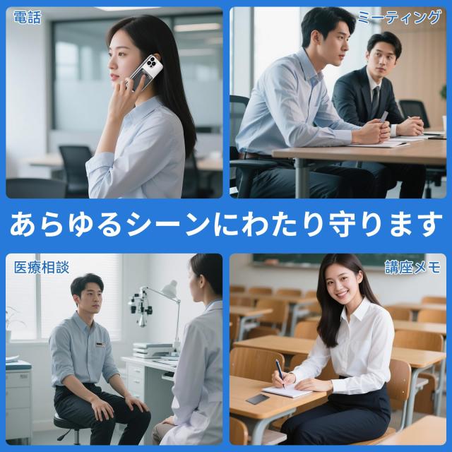 Fohil AIボイスレコーダー 自動文字起こし 64GB Whisper版AIモデル