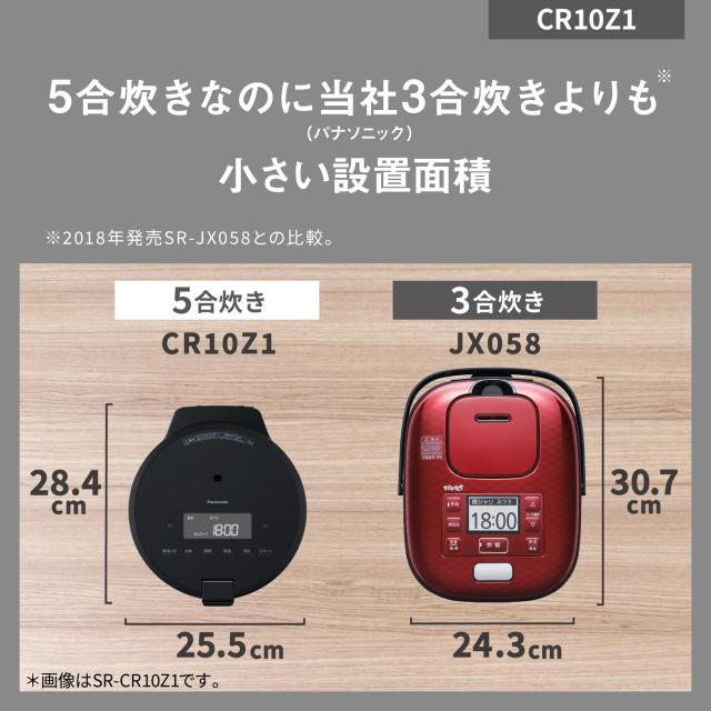 Amazon.co.jp限定】パナソニック 炊飯器 5合 圧力IH コンパクトサイズ 