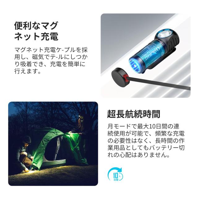 OLIGHT(オーライト) Perun 3 Mini LED ヘッドライト 充電式 懐中電灯
