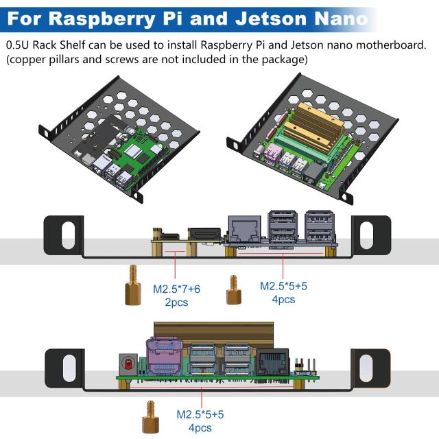 GeeekPi DeskPi RackMate TT ミニサーバーキャビネット（ミニPC、ネットワーク、サーバー、オーディオ、ビデオ機器用）_4