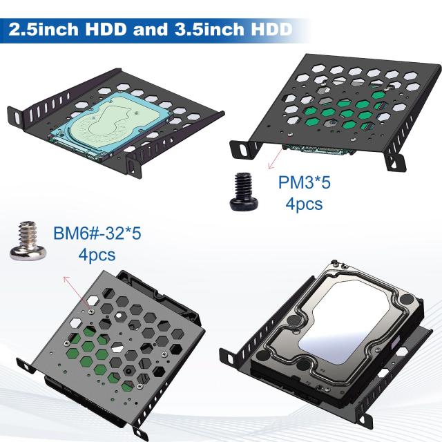 GeeekPi DeskPi RackMate TT ミニサーバーキャビネット（ミニPC、ネットワーク、サーバー、オーディオ、ビデオ機器用）_5