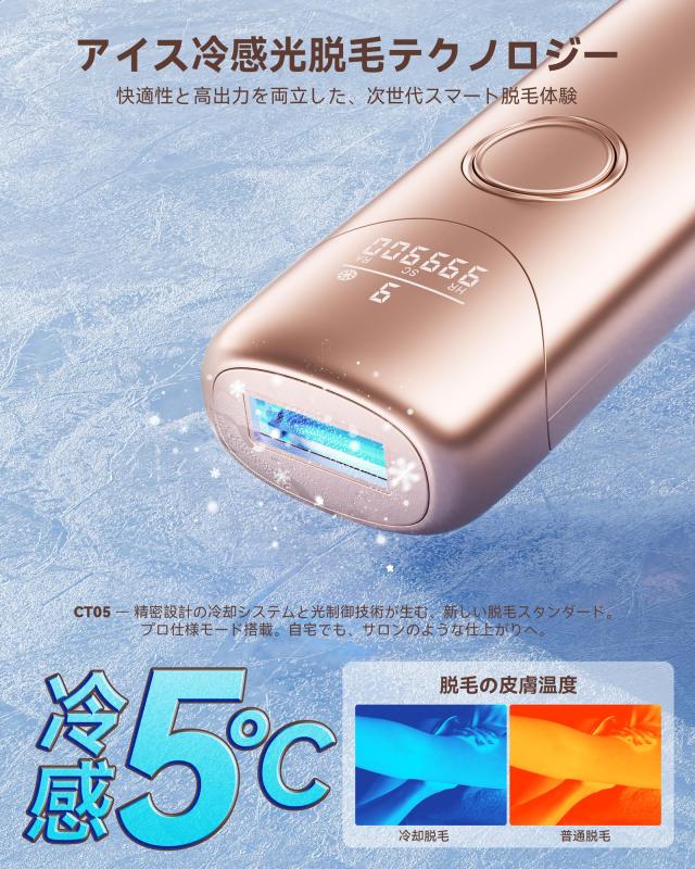YUNDOO 脱毛器 vio対応【2025年新モデル・1台3役（HR/SC/RA）・サロン