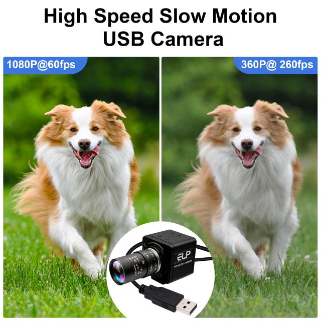 ELP USBカメラ 1080P 60fps 高速3Dプリンターウェブカメラ 10倍光学マニュアルクローズアップCSマウントレンズ付き Lightburn PCコンピュ_1