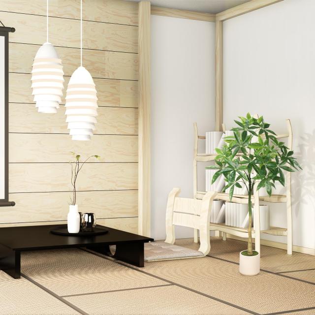 FEELEAD フェイクグリーン 人工観葉植物 パキラ 多幸の木 120cm 大型 光触媒 観葉樹 造花 室内 空気清浄 消臭 抗菌 風水 金運 インテリア_6