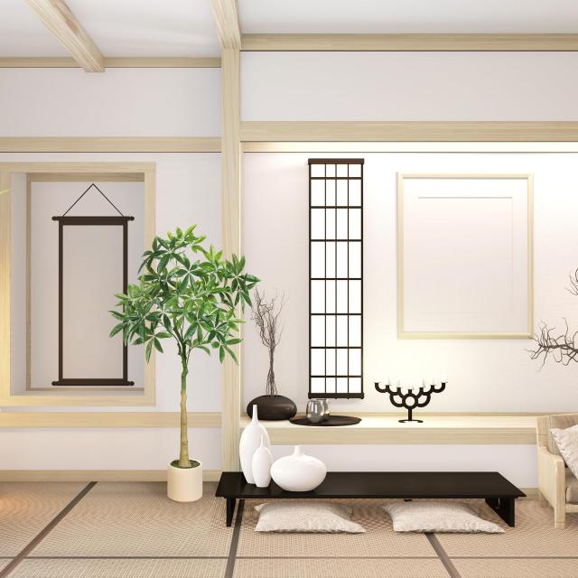 FEELEAD フェイクグリーン 人工観葉植物 パキラ 多幸の木 高さ150cm