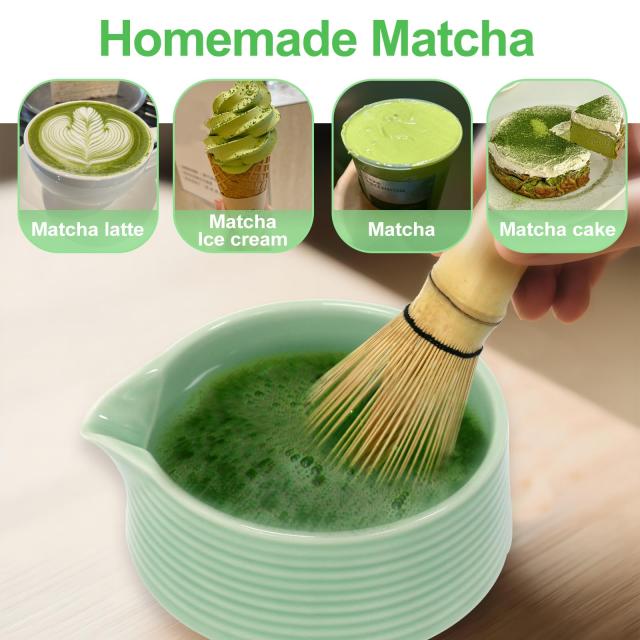 Valuetom抹茶 セット 茶道セット6点 （ 片口茶碗、茶筅、茶杓、茶筅