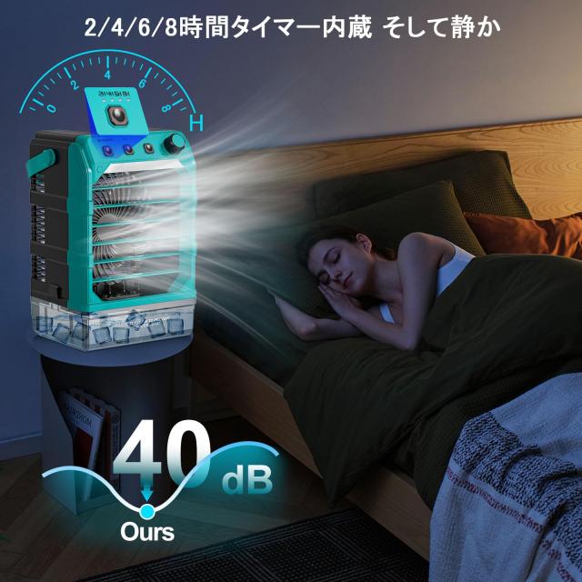 TAIRDA 携帯扇風機 ミストファン マキタ 18V バッテリーに対応(電池は含まれない)、ミスト噴霧機能 瞬？冷却 Type-C充電 1600ML水タンク L_4