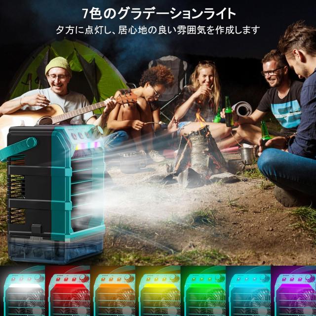 TAIRDA 携帯扇風機 ミストファン マキタ 18V バッテリーに対応(電池は含まれない)、ミスト噴霧機能 瞬？冷却 Type-C充電 1600ML水タンク L_5
