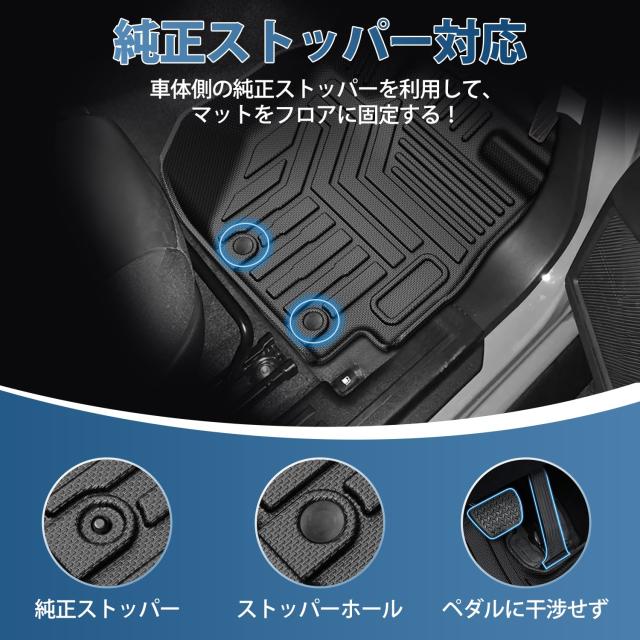 Kotesoto スズキ ジムニーノマド JC74W 5人乗り フロアマット 新型ジムニー セカンドマット Jimny JC74W トランクマット ジムニー JC74W_3