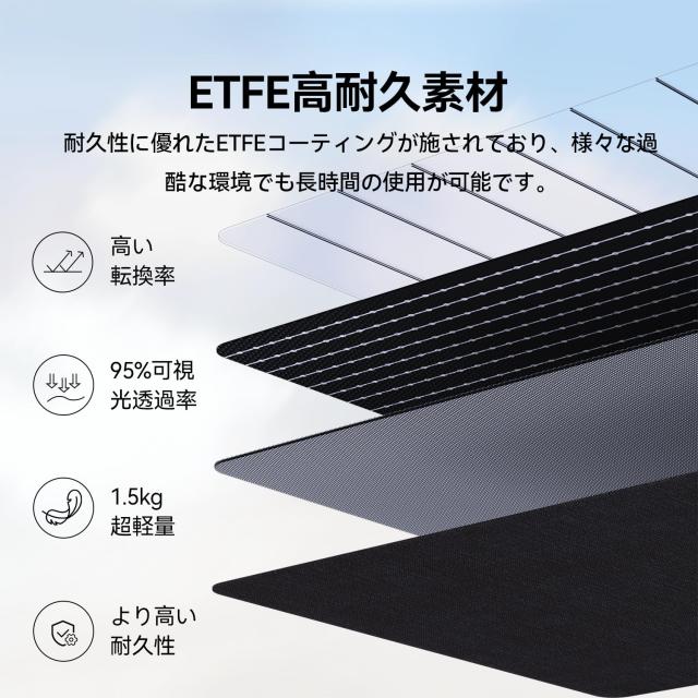 FlashFish ポータブル電源 ソーラーパネル セット 40800mAh/151Wh 家庭用蓄電池 ポータブルバッテリー 大容量 小型 コンパクト 60Wソーラ_6