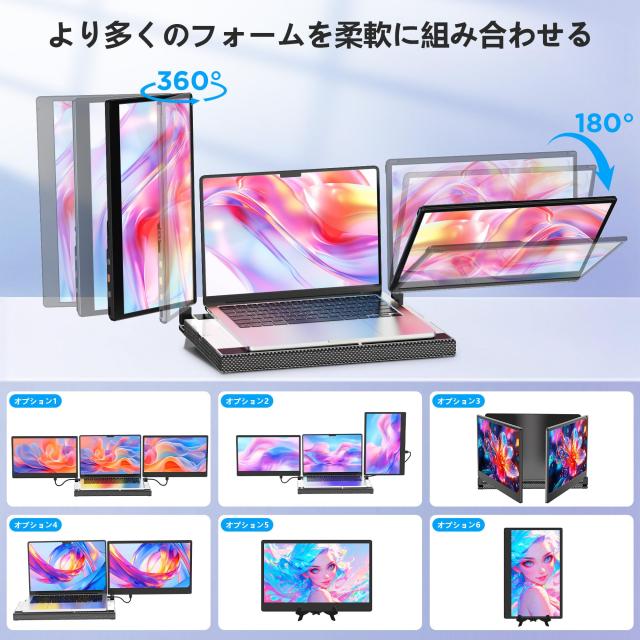 Kwumsy S2 モバイルモニター（14インチ）／2画面トリプルポータブル Amazon.co.jp: Kwumsy S2 モバイルモニター 2画面 トリプル