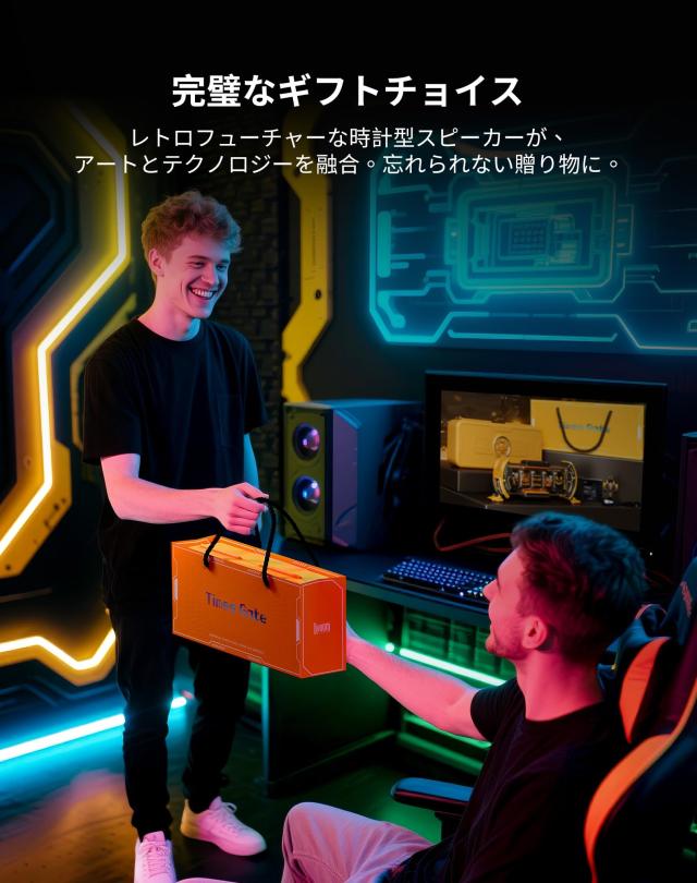 【ゲーミングデスク最適化】Divoom Times Gate デスク情報ハブ サイバーライト【5スクリーン自由編集：時計/天気予報/SNS通知＆ファンの数_6