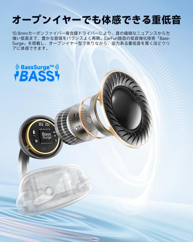 VGP 2025 SUMMER 金賞】EarFun Clip イヤーカフ イヤホン Bluetooth 