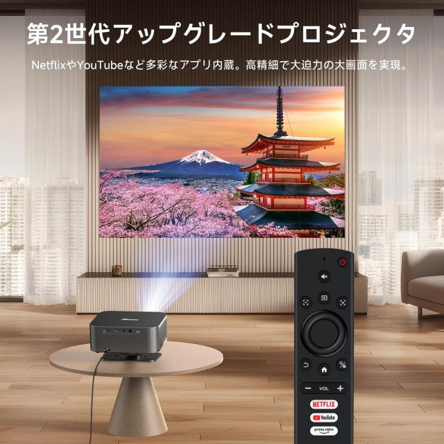 iSinbox プロジェクター 家庭用 小型 プロジェクター 天井 1200ASNI 高