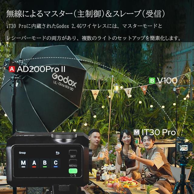 【日本語取扱説明書付き】Godox iT30Pro S カメラフラッシュ｜タッチ式カラー液晶搭載｜TTLオンカメラフラッシュ｜コンパクトながら高性