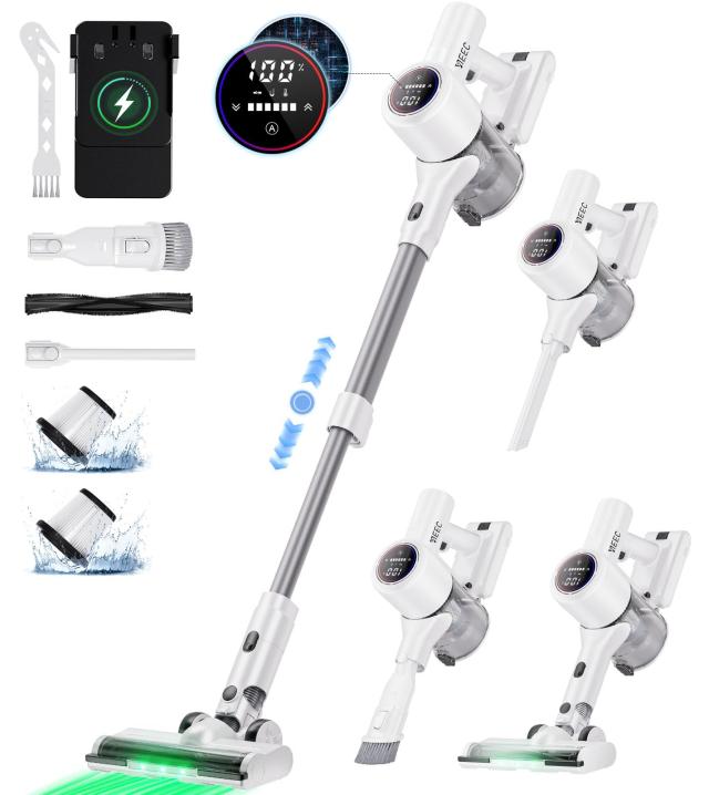 掃除機 コードレス【6月新登場！業界革新！AI汚れ自動検知＆55Kpa超強力