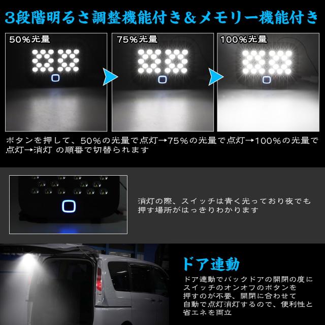 OPPLIGHT アルファード 40系 LED ラゲッジランプ ヴェルファイア40系 アクセサリー 爆光 6000？ ホワイト led トランクライト alphard 40/_4