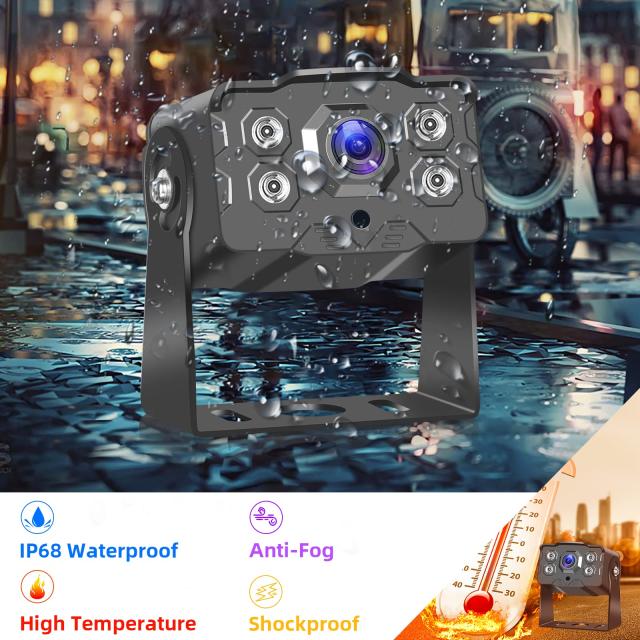 Hodozzy リアビューカメラセット 7inIPS管する＆AHD写真器、うしろ側管するIP68雨合羽、赤外線ナイト爵視力、4いの一番10m有線テレビ付