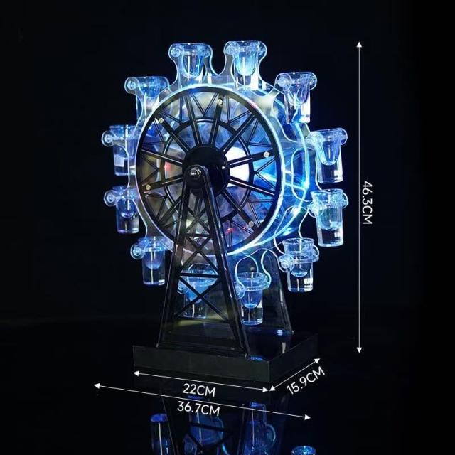 Zongtingzhu テキーラ観覧車 新登場 回転式摩天輪 新登場 LED酒ボトルの