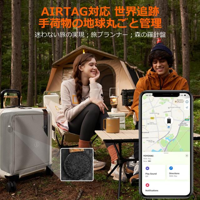 YOYOVAC旅行用圧縮トラベルバッグ 旅行用圧縮袋，圧縮バッグ， 圧縮ポンプ付き，iOS追跡タグ付き，スーツケース対応（S／M／Lサイズ），_4