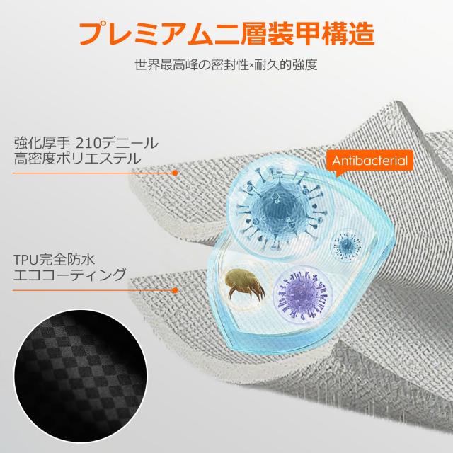 YOYOVAC旅行用圧縮トラベルバッグ 旅行用圧縮袋，圧縮バッグ， 圧縮ポンプ付き，iOS追跡タグ付き，スーツケース対応（S／M／Lサイズ），_7