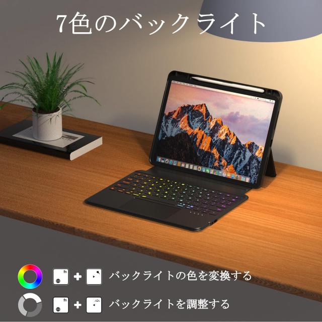 SUKEBON 2025 iPad A16 11世代 11インチ iPad 第10世代 キーボード 10.9インチ 軽量JIS日本語配列 キーボードケース 高精度トラックパッ_5