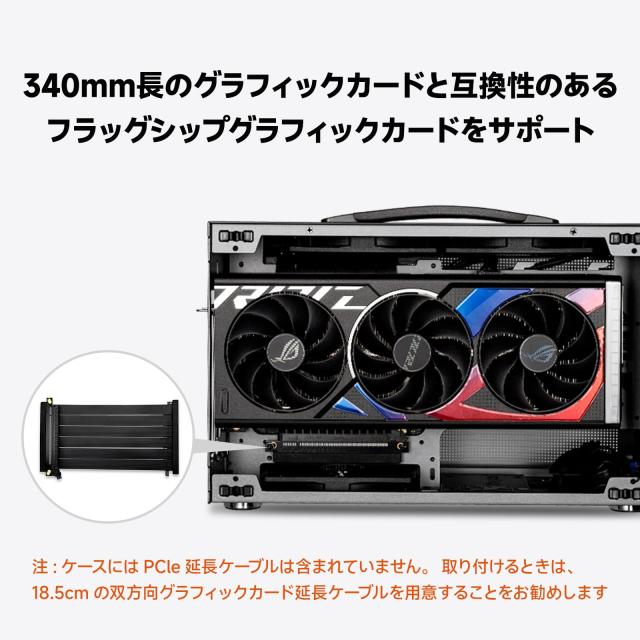 PCCOOLER CPS K101 MESH PCケース、11.9L ポータブル・デスクトップ Mini-ITX ケース、四面SPCCメッシュパネル、12015mmファン×3基標準_2
