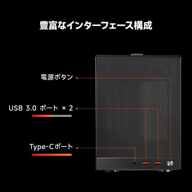 PCCOOLER CPS K101 MESH PCケース、11.9L ポータブル・デスクトップ Mini-ITX ケース、四面SPCCメッシュパネル、12015mmファン×3基標準_4