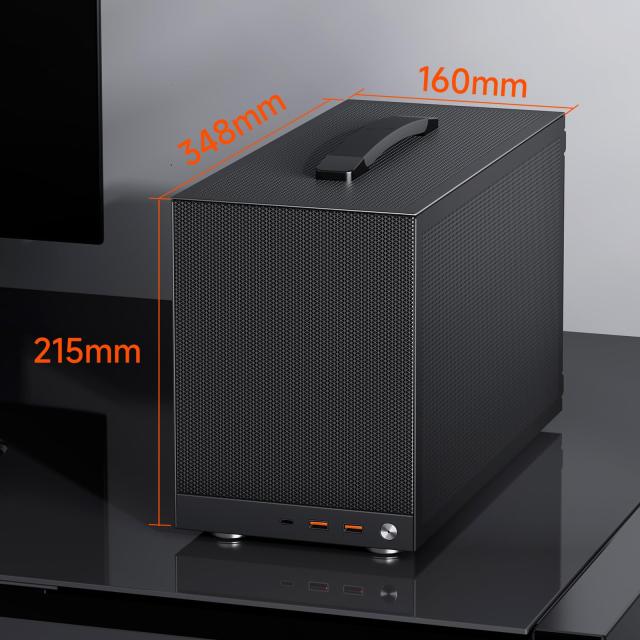 PCCOOLER CPS K101 MESH PCケース、11.9L ポータブル・デスクトップ Mini-ITX ケース、四面SPCCメッシュパネル、12015mmファン×3基標準_5