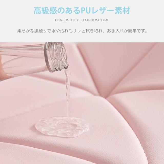 ZOOBLY オフィスチェア デスクチェア レザー テレワーク 疲れない コンパクト 高反発座面 座面昇降 360度回転 椅子 キャスター付き おし_7