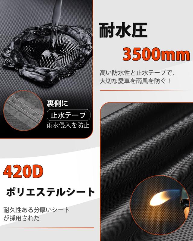 【Mサイズ】Mozan サイクルハウス バイクガレージ サイクルポート バイクシェルター 自転車テント 中型バイク 2台用 3台用 車庫 自転車置