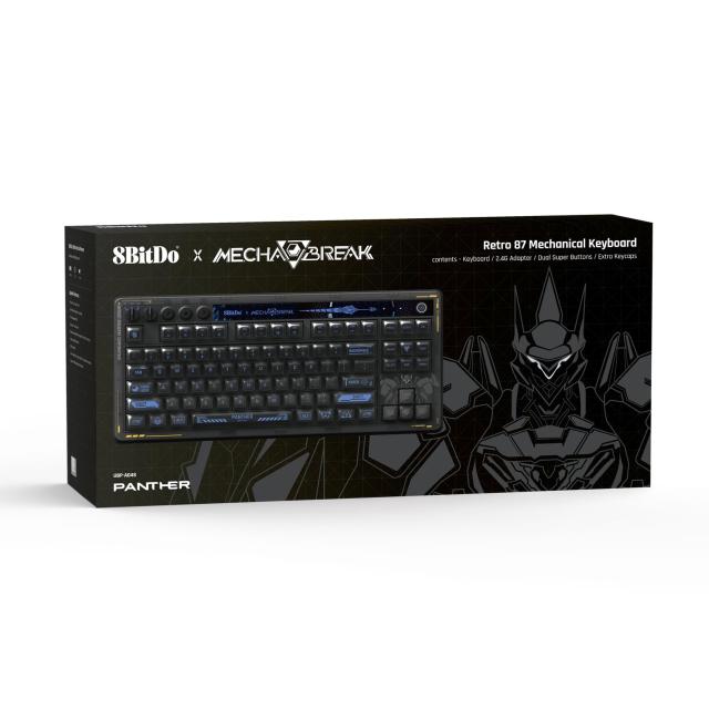 8BitDo Retro 87 メカニカルキーボードホットスワップ対応Kailh