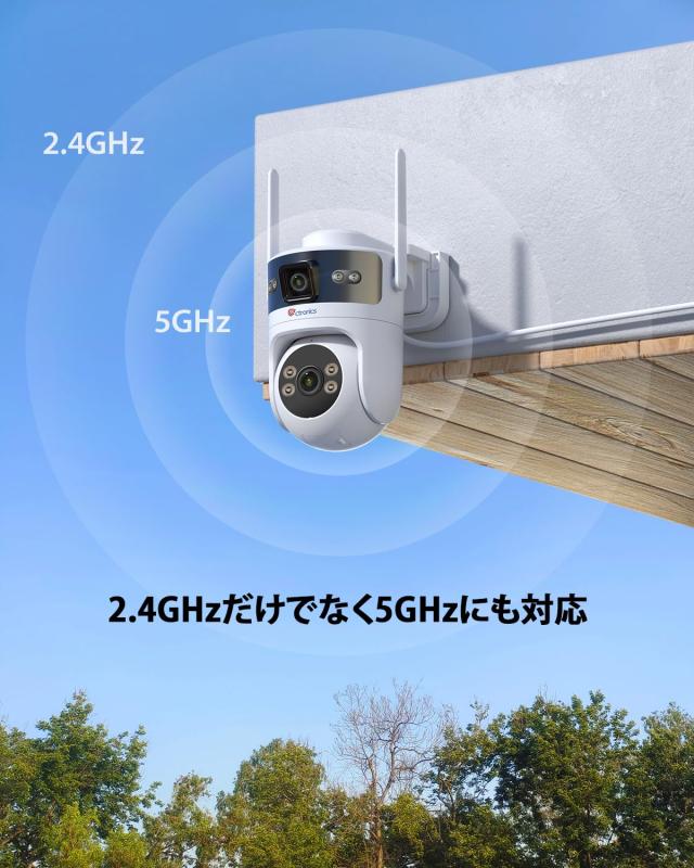 Ctronics 防犯カメラ 屋外 900C-DL デュアルレンズ 360°全方位監視 PoE