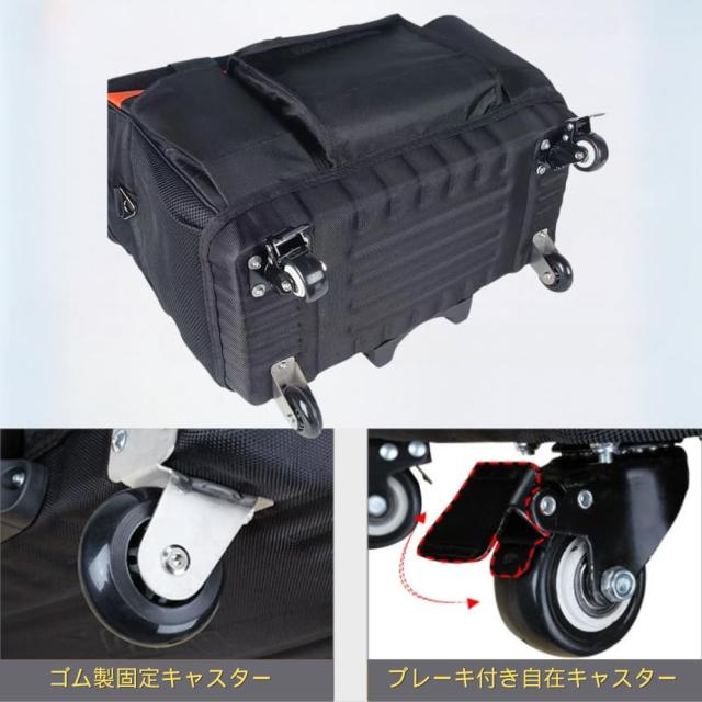 MISHIP ツールキャリーバッグ 幅46 高さ33-98cm ワイド開口 肩掛けベルト付き 26ポケット付き 工具バッグ 工具袋 道具袋 工具収納 大工道_5