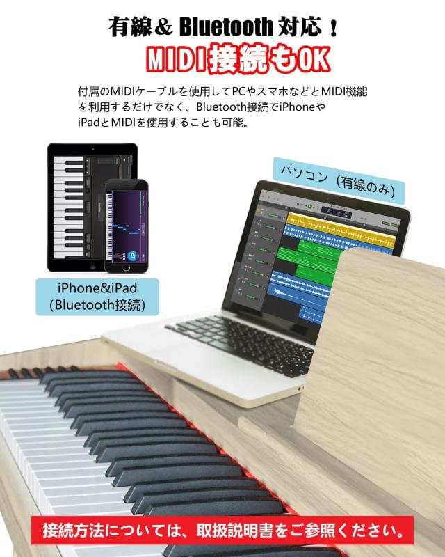 新シリーズ】ニコマク NikoMaku 電子ピアノ 88鍵盤 Leaf 薄型 新シリーズ】ニコマク NikoMaku 電子ピアノ 88鍵盤 Leaf 薄型