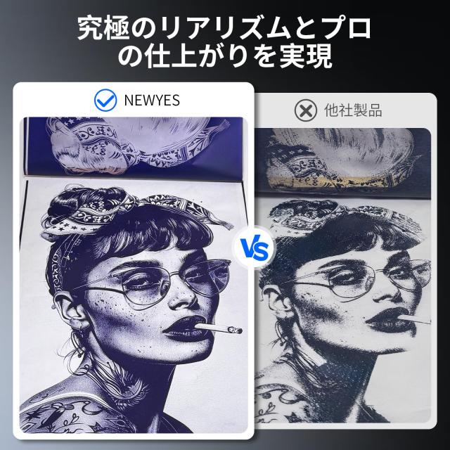 NEWYES tattoo machine Bluetooth ワイヤレス 2000mAh 30時間待機 感熱印刷_5