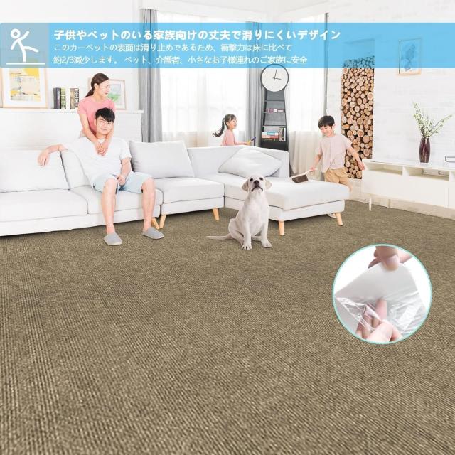 【Amazon限定ブランド】廊下カーペット 吸着 廊下敷き Bolinker ロングカーペット ズレない 洗える 撥水 おしゃれ カーペットタイプ TPR_4