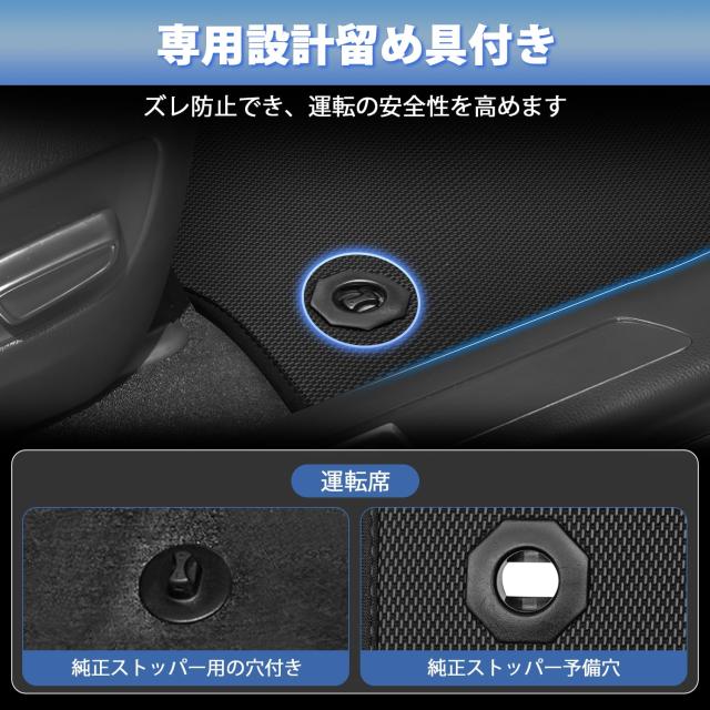 Mixsuper 新型 アルファード フロアマット ヴェルファイア ラゲッジマット 40系 2Dカーマット 防水 ALPHARD 40 ラゲッジトレイ VELLFIRE4_4