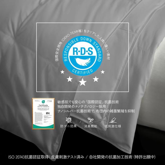 羽毛布団 夏用 掛け布団 セミダブル 90％ダックダウン 通気性 洗える ATOPEN 肌掛け布団 裸で使える【雲のように軽い 抗菌防臭加工 20℃_3