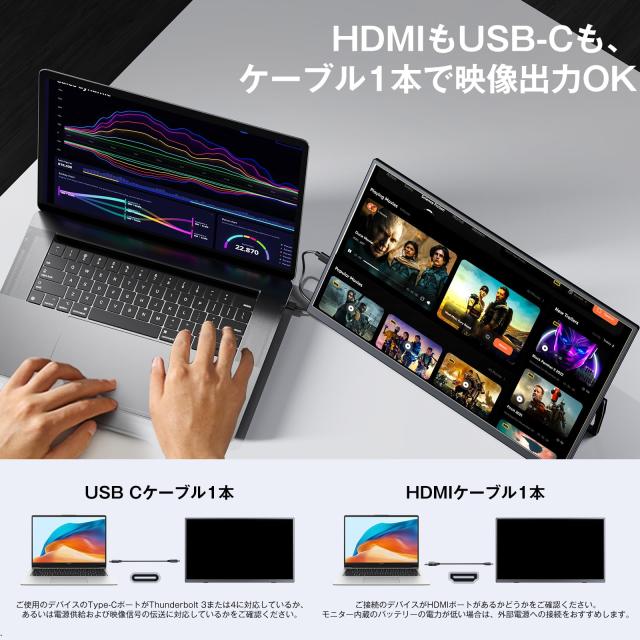 KEEPTIME ワイヤレス モバイルモニター 15.6インチ 1920*1080 モバイル