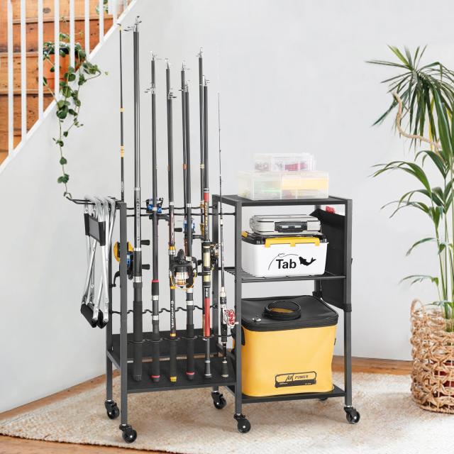 ロッドスタンド 釣り竿立て 大容量の釣り竿立て 釣り竿用の専用ラック